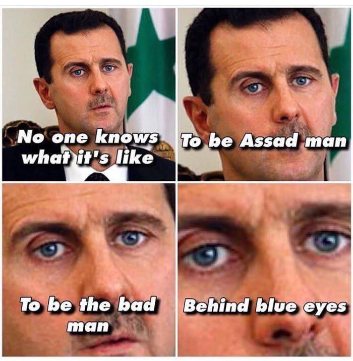 Obrázek behind assad blue eyes