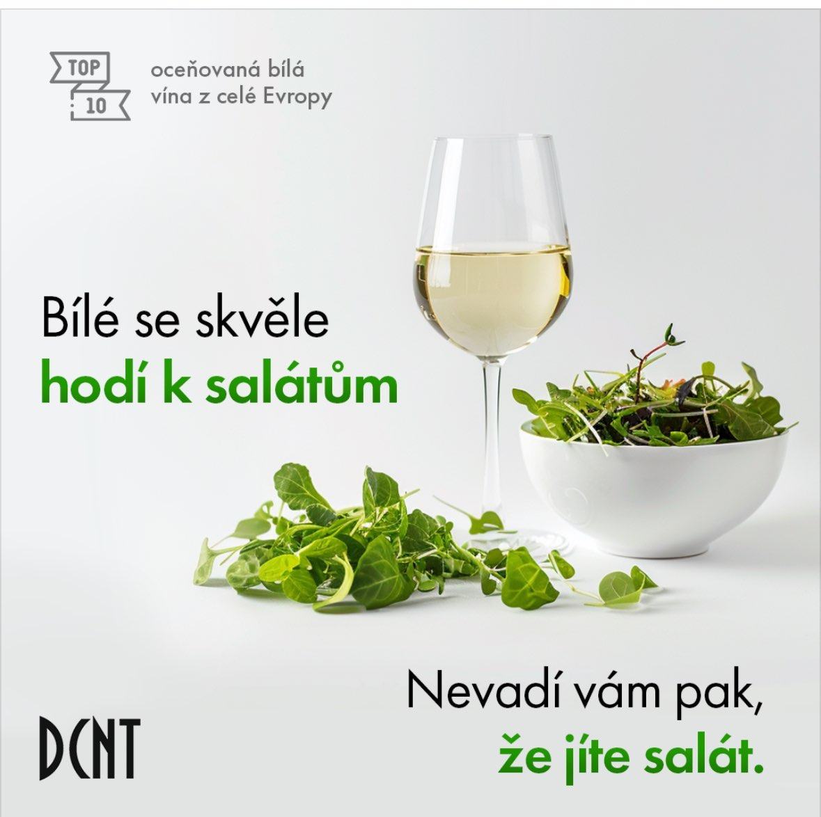 Obrázek bile a salat