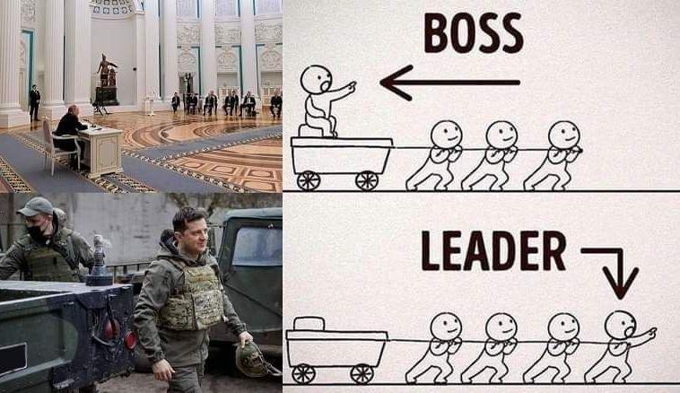 Obrázek boss vs leader