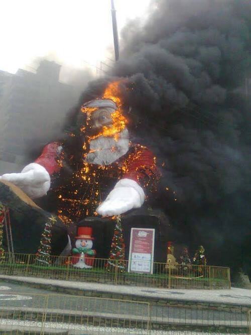 Obrázek burning santa