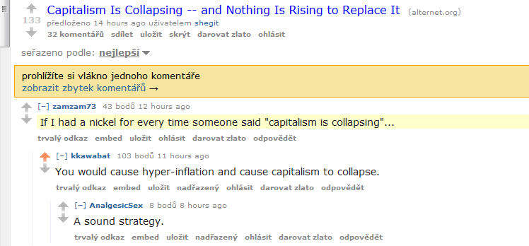 Obrázek capitalism collapsing