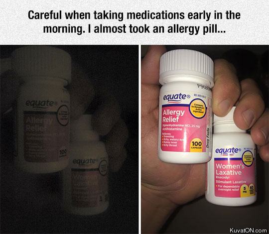 Obrázek careful with your pills