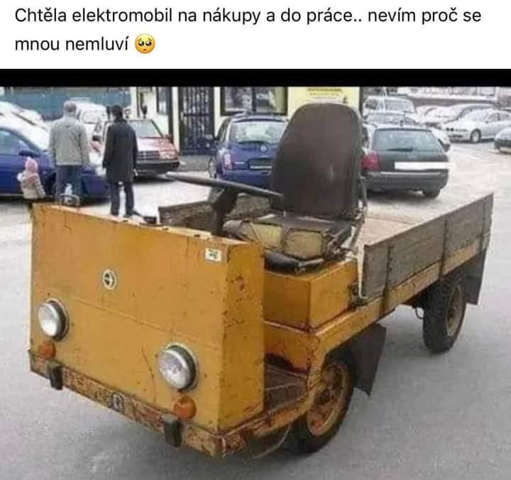 Obrázek chtela elektromobil