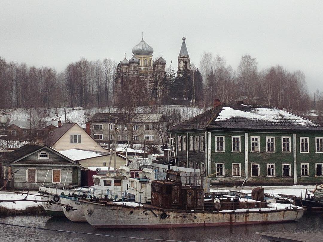 Obrázek city of Vytegra from the border with Finlandia