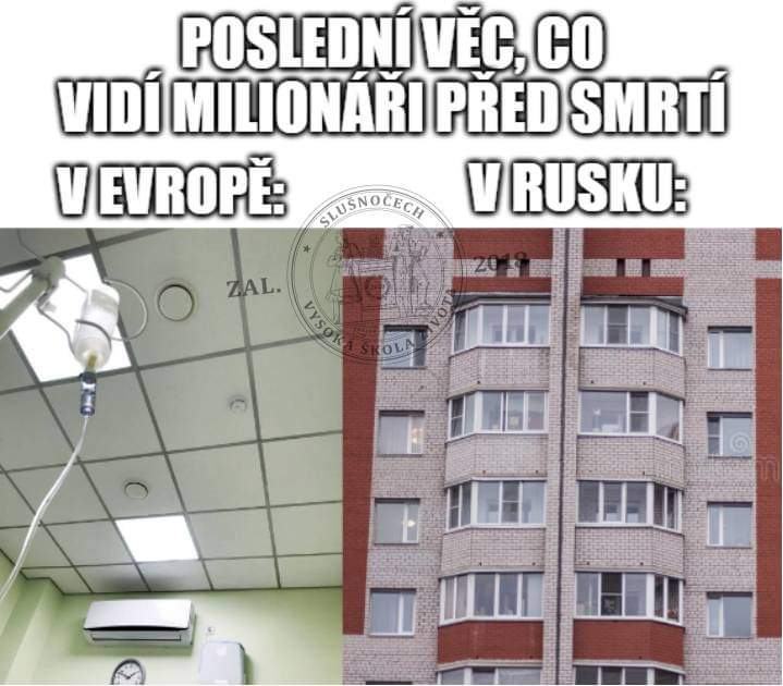 Obrázek co vidi milionari pred smrti