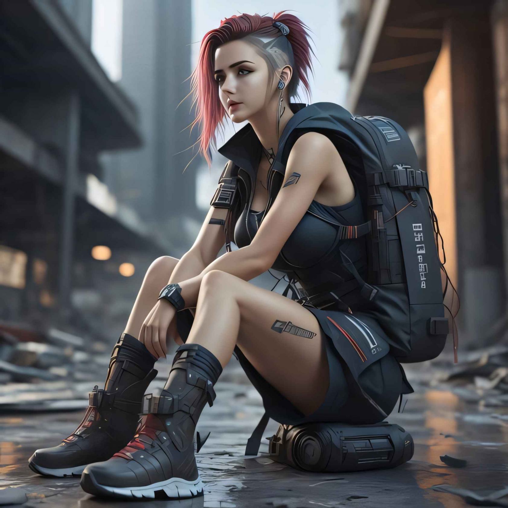 Obrázek cyberpunk girl