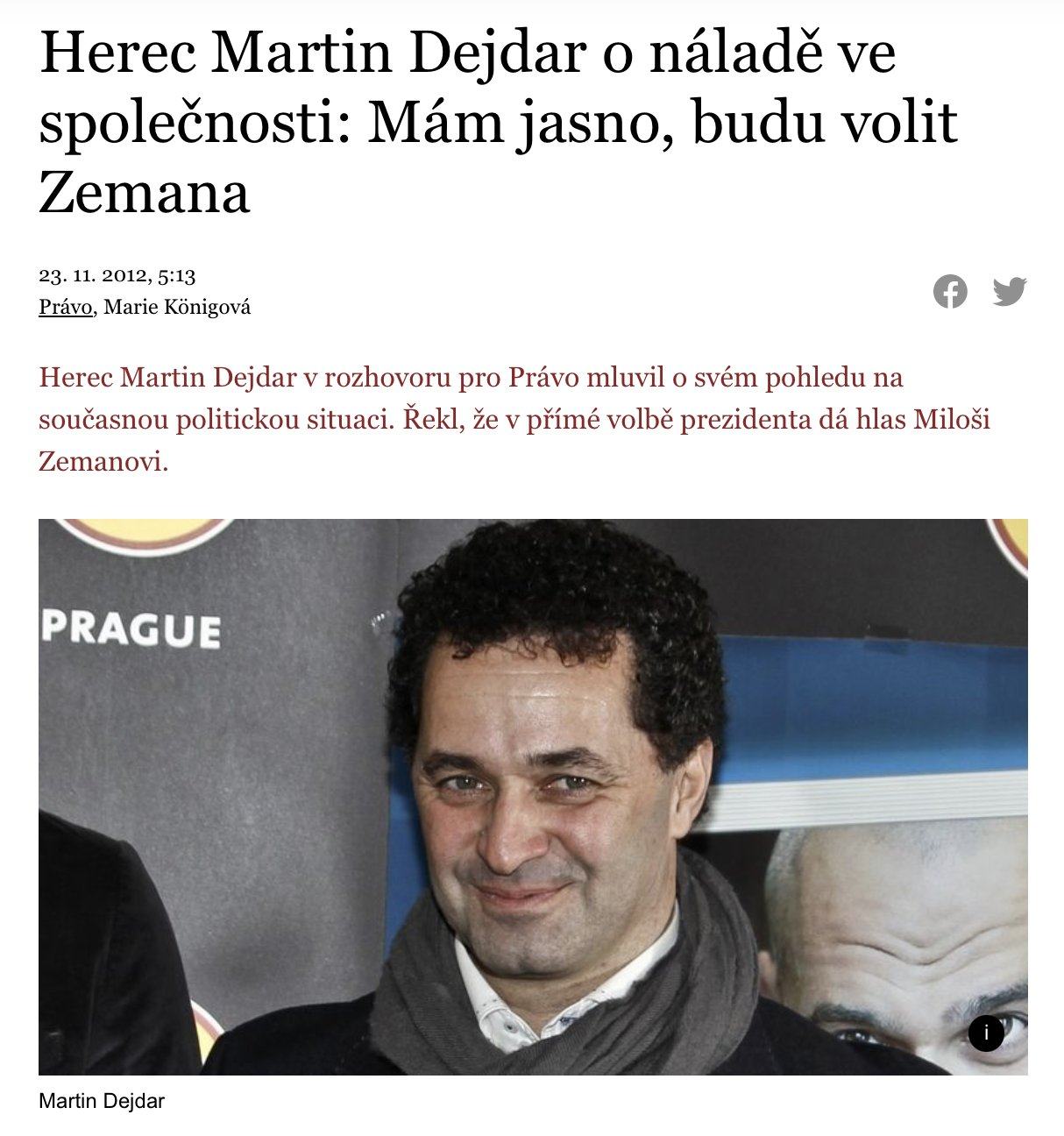 Obrázek dejdar zeman