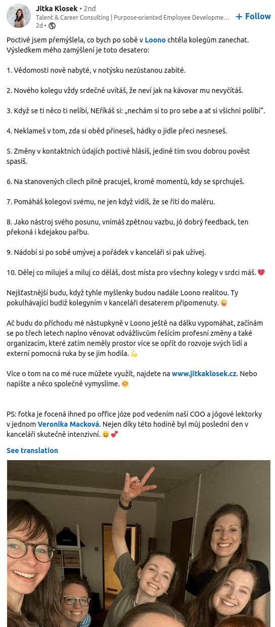 Obrázek dobry feedback prekona kdejakou parbu