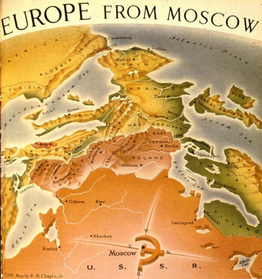 Obrázek europe from moscow 1950