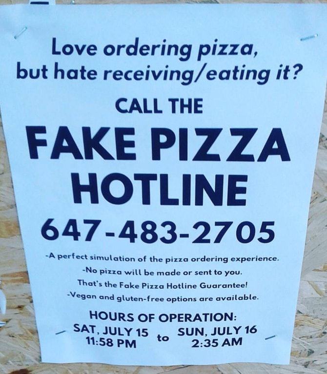 Obrázek fake pizza hotline