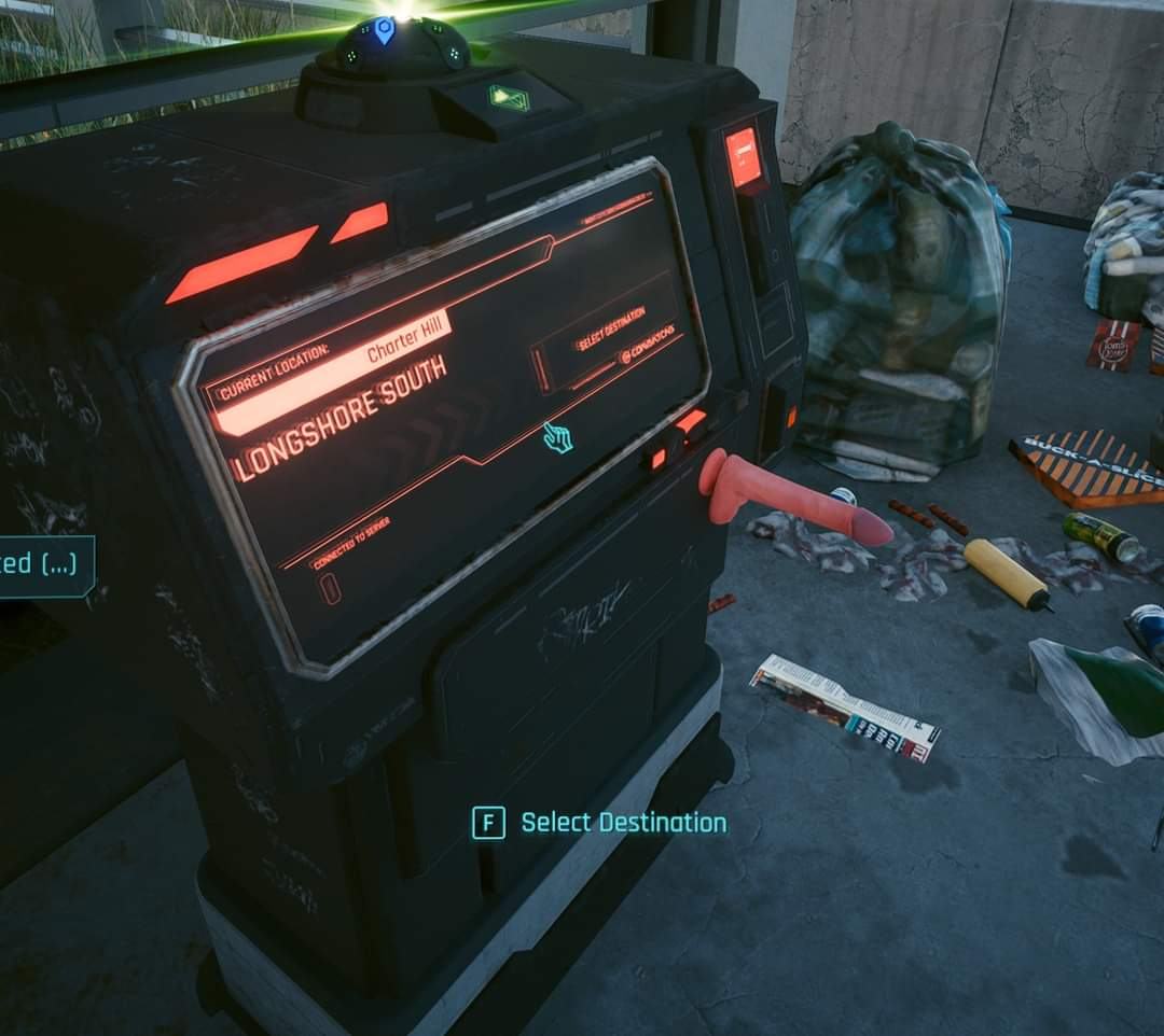 Obrázek fast travel in cyberpunk 2077