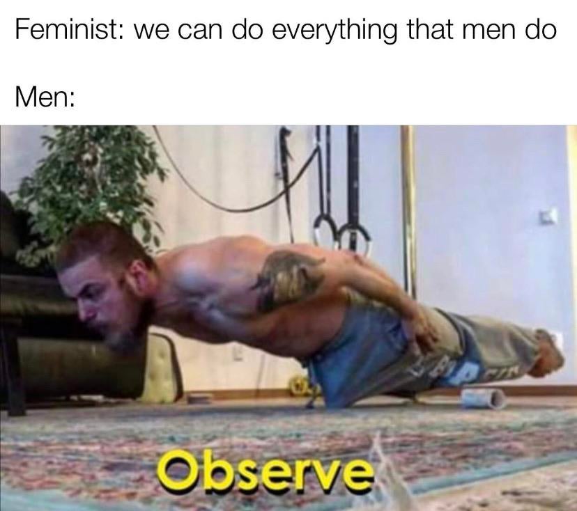 Obrázek feminists can do that