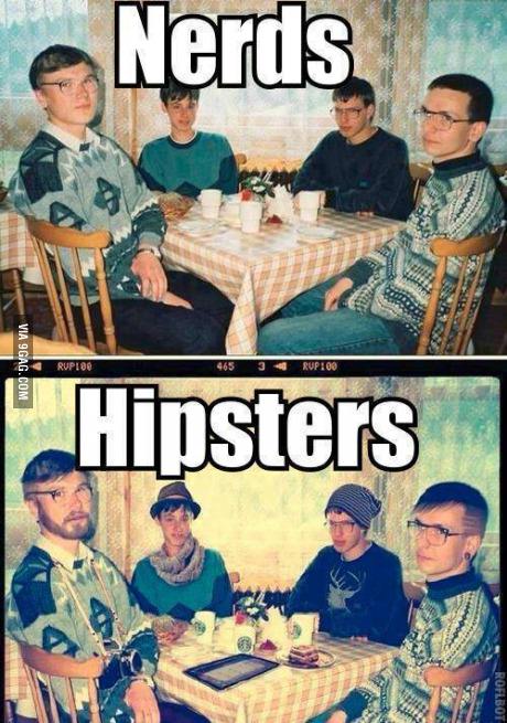 Obrázek from nerds to hipsters