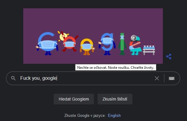 Obrázek fuck google va