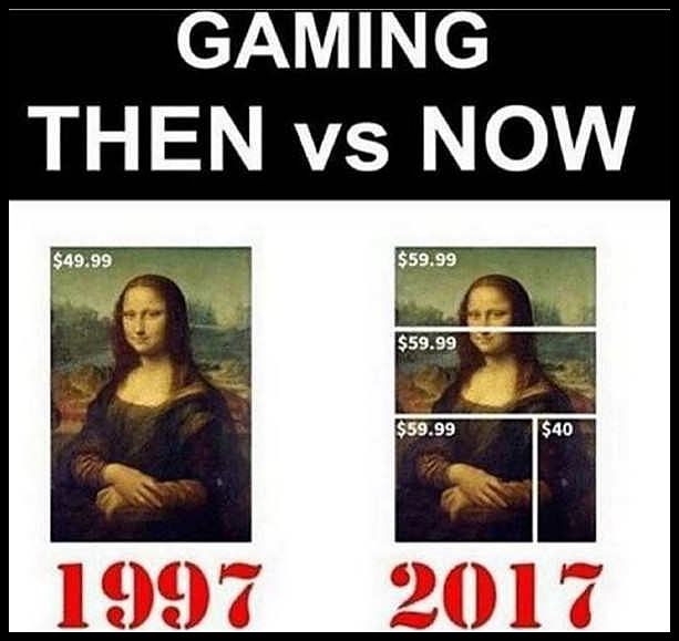 Obrázek gaming then vs now    