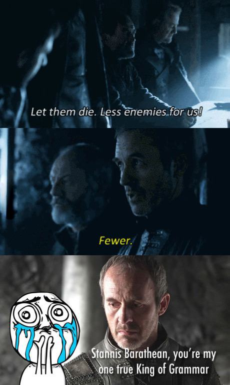 Obrázek grammarnazis are a thing in westeros