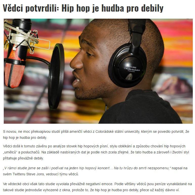 Obrázek hiphop pro debily