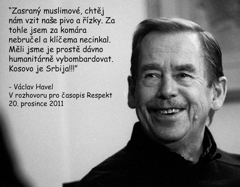 Obrázek hovori havel