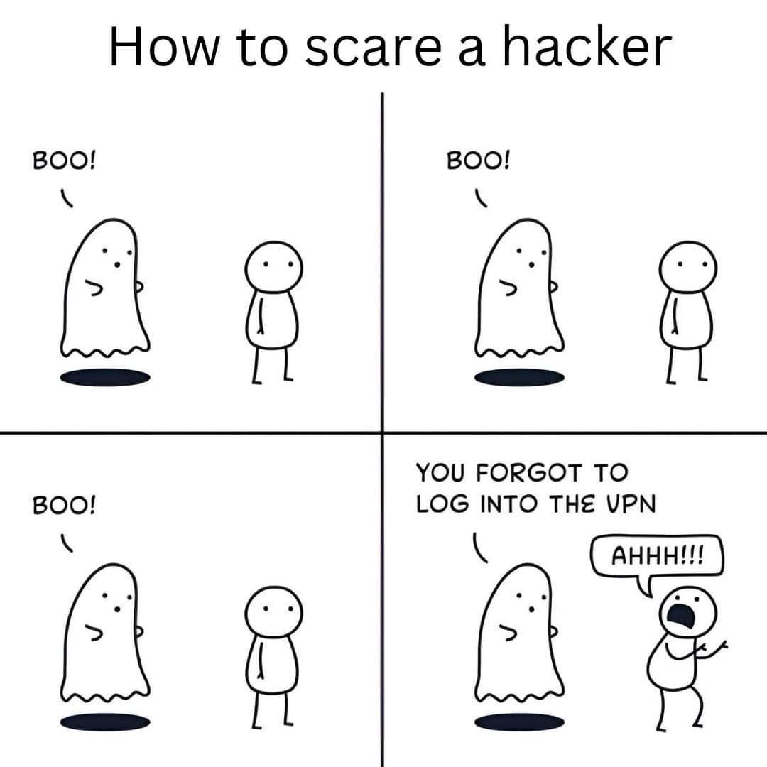 Obrázek how scare a hacker