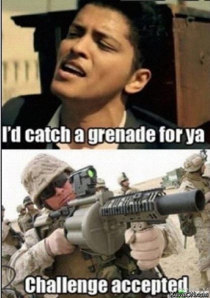 Obrázek id catch a grenade for ya