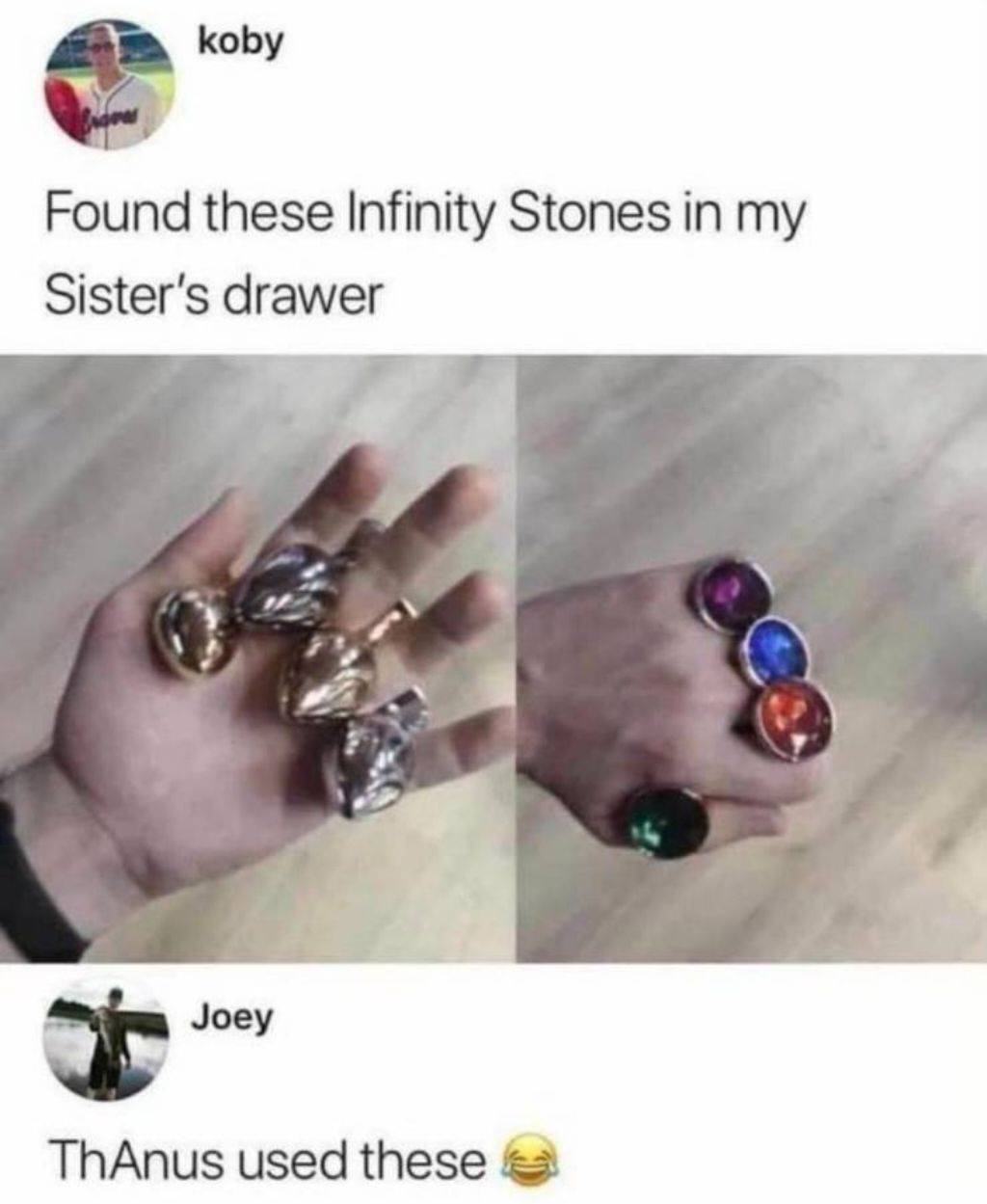 Obrázek infinity stones slightly used bit damp