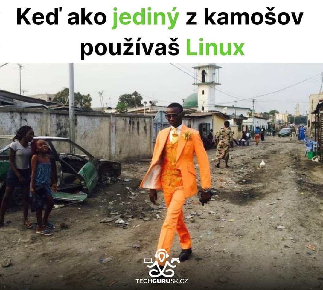 Obrázek jediny s Linuxom