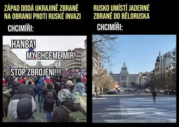 Obrázek kde jsou protesty