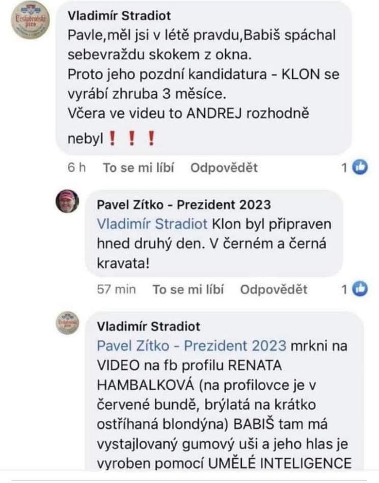 Obrázek kdyby nekdo nevesel ze babis je klon