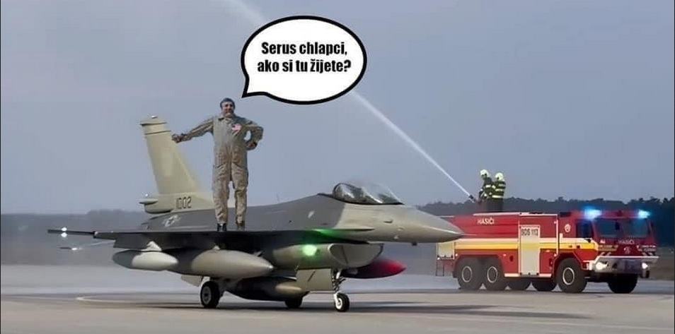 Obrázek kdyz oni f-16 tak my f-35