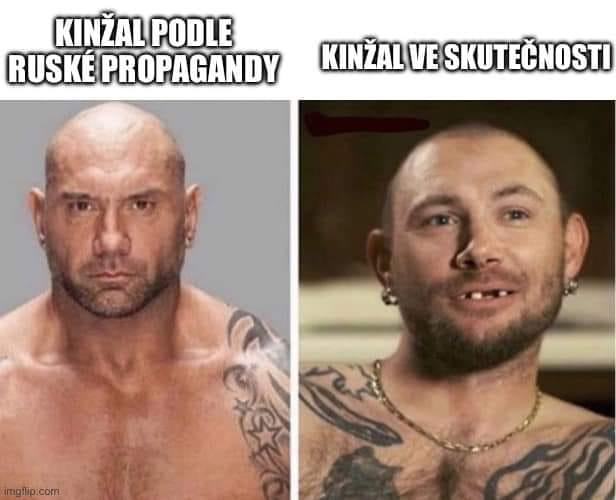 Obrázek kinzal propaganda vs reality