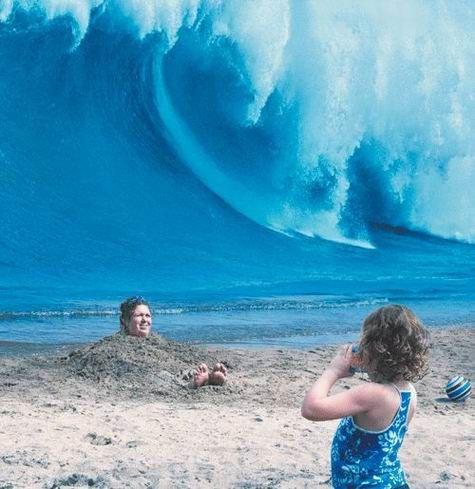 Obrázek maminko blizi se tsunami