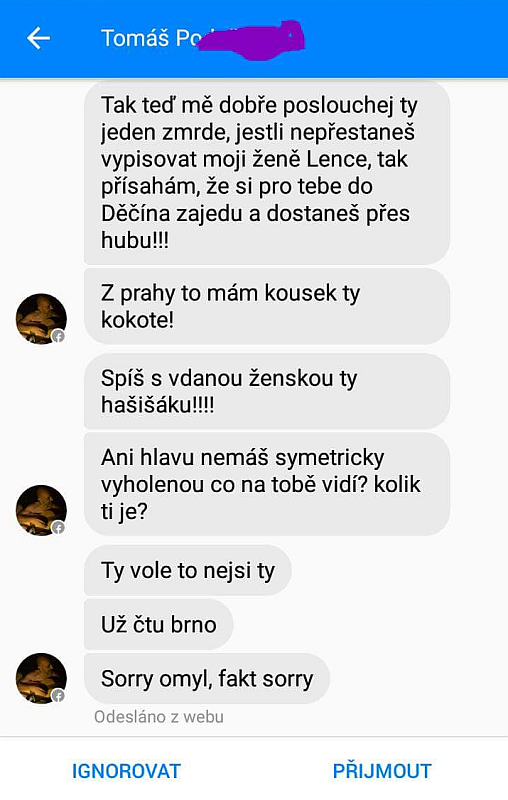 Obrázek manzelsky trojuhelnik z facebooku