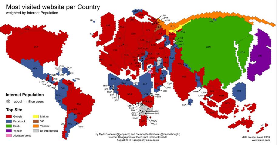 Obrázek mapa uzivatelu internetu