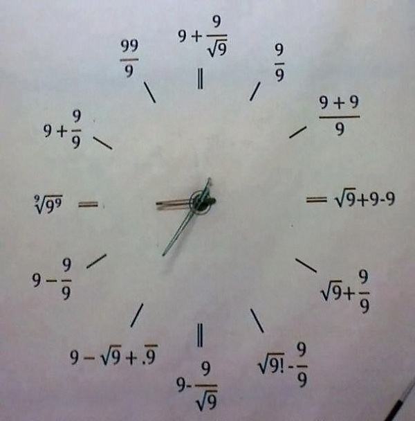 Obrázek math clock