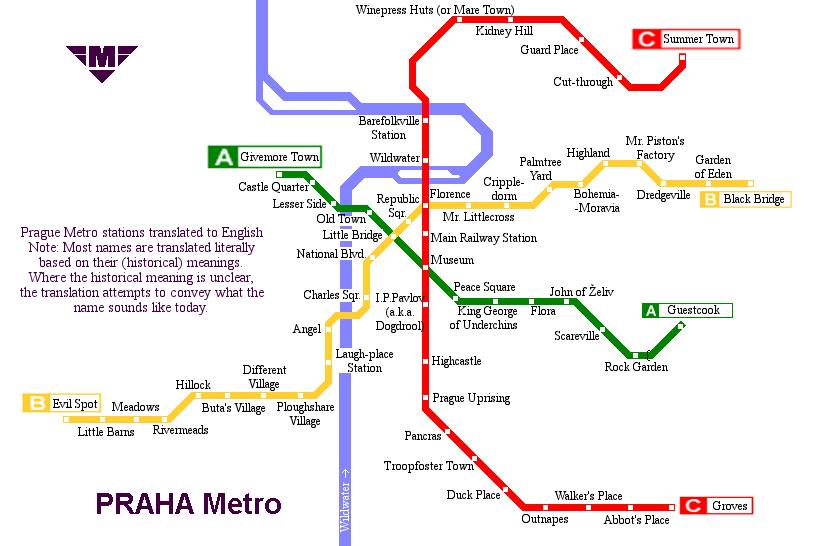 Obrázek metro praha-english stations