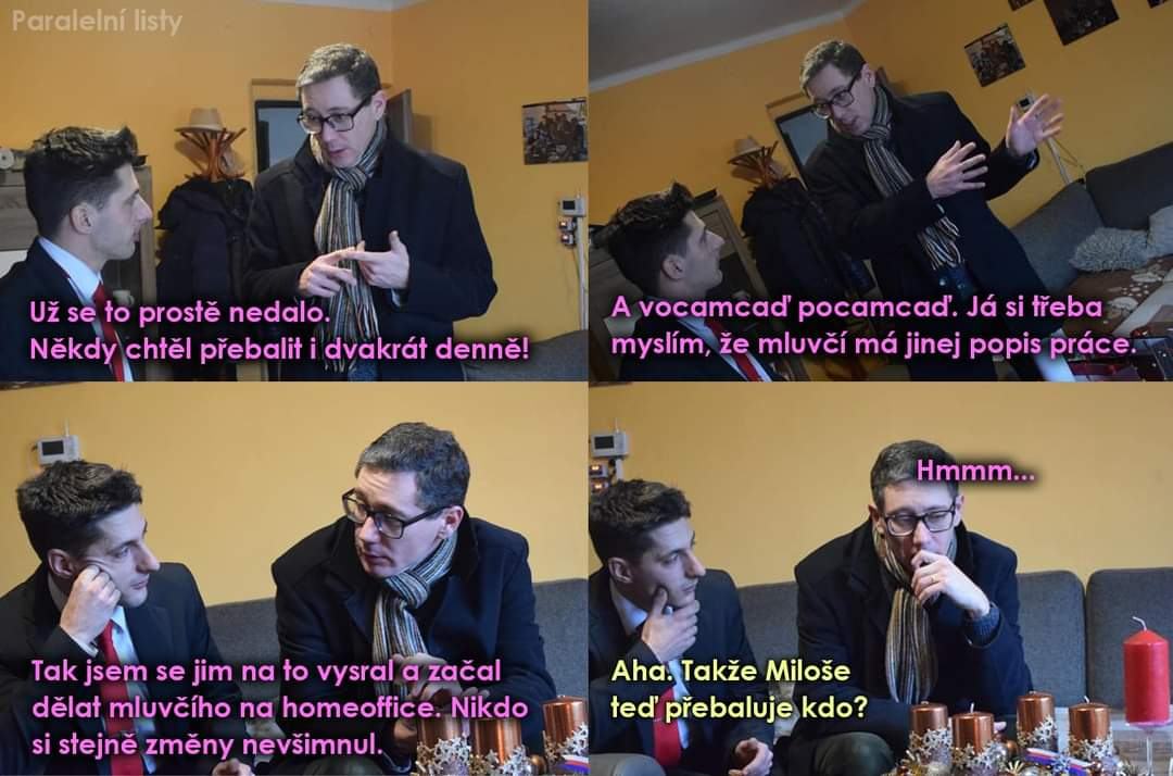 Obrázek mluvci na home office