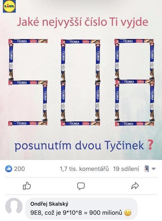 Obrázek na matematika si lidl neprijde