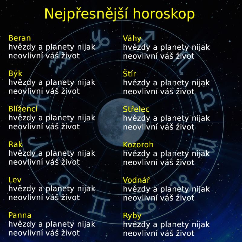 Obrázek nejpresnejsi horoskop