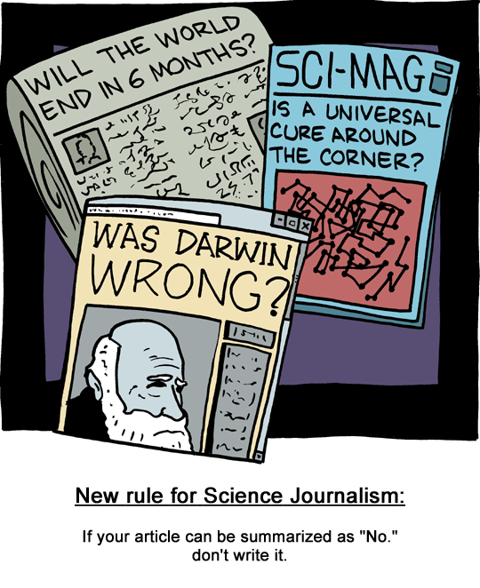 Obrázek new rule for science journalism