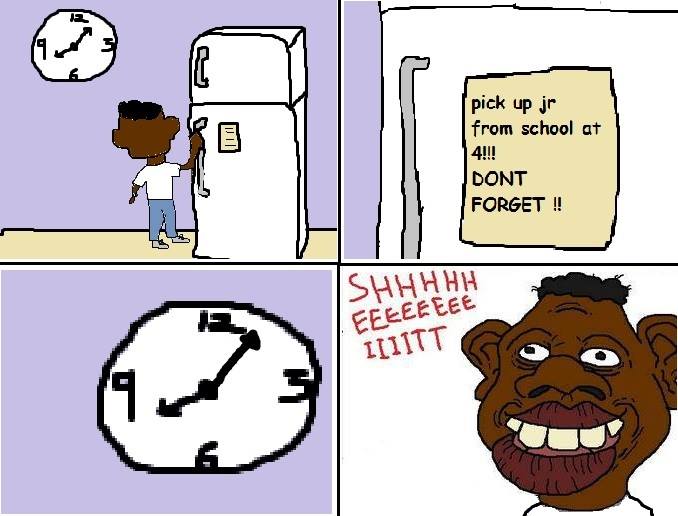 Obrázek nigga clock