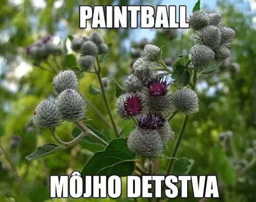 Obrázek paintball mojho detstva