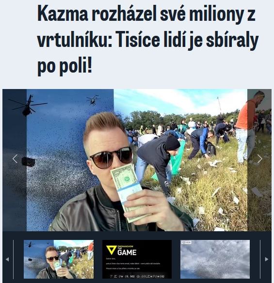 Obrázek penize z nebe