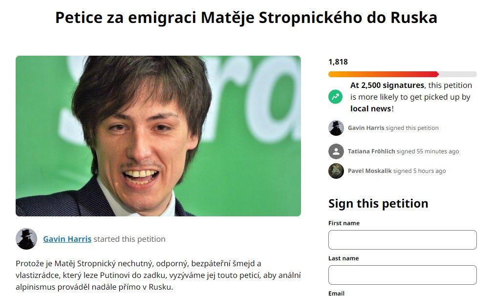 Obrázek petice stropnicky
