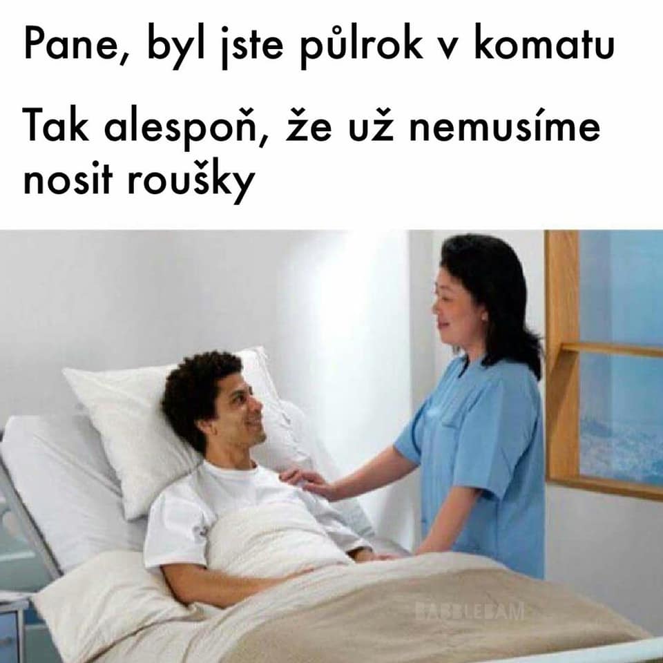 Obrázek po probuzeni z komatu