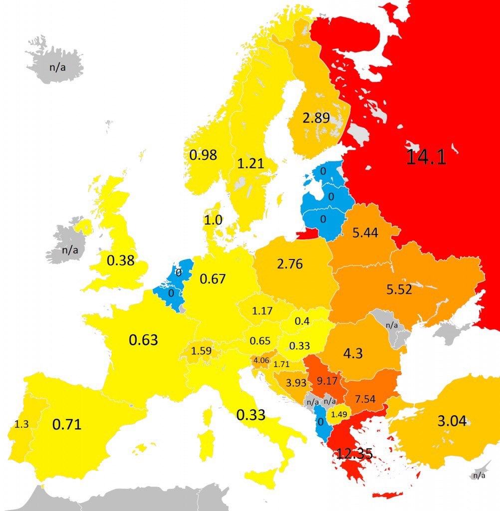 Obrázek pocet tanku na 100 000 obyvatel