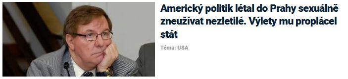 Obrázek politici USA obohacenim pro CR