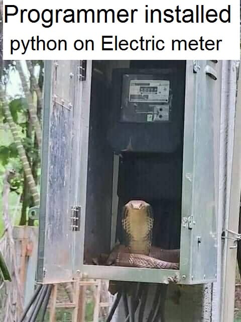 Obrázek programmer instaled Python on electric meter