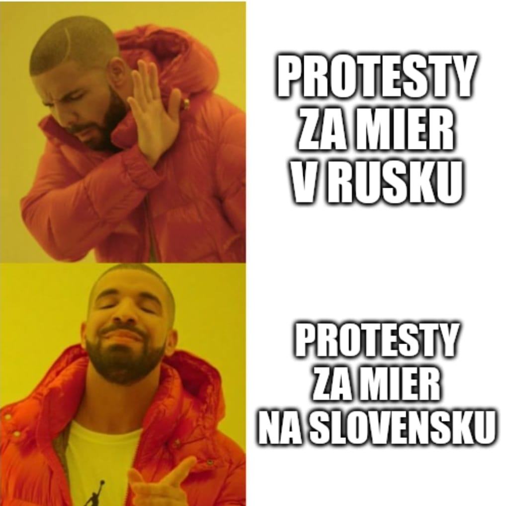 Obrázek protesty za mier rusko