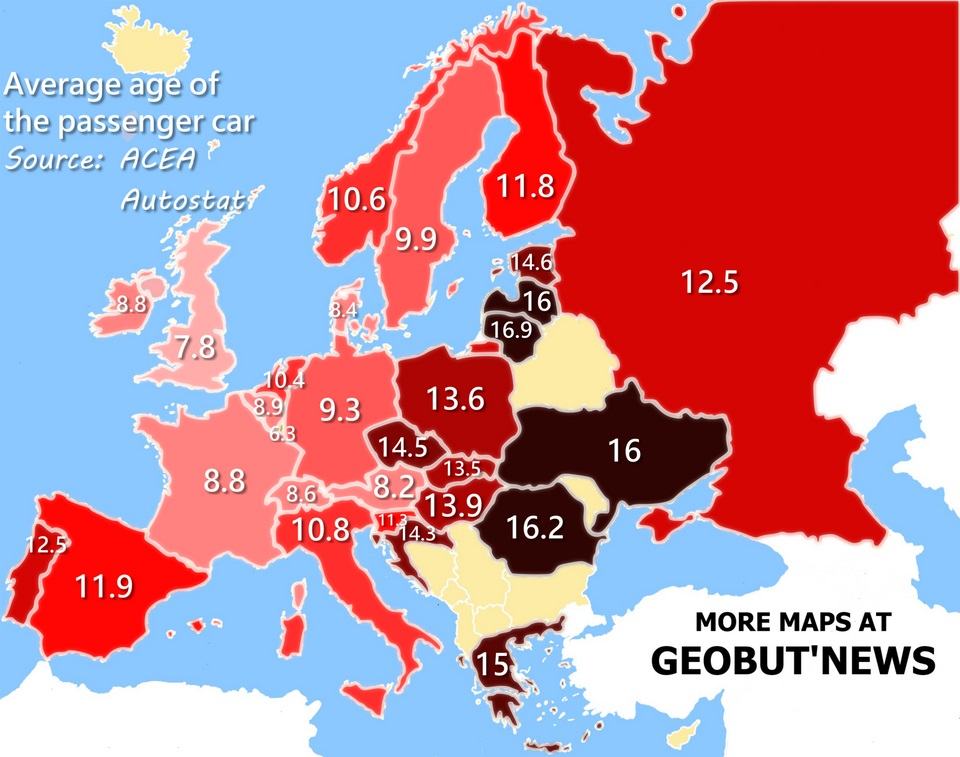 Obrázek prumerne stari aut