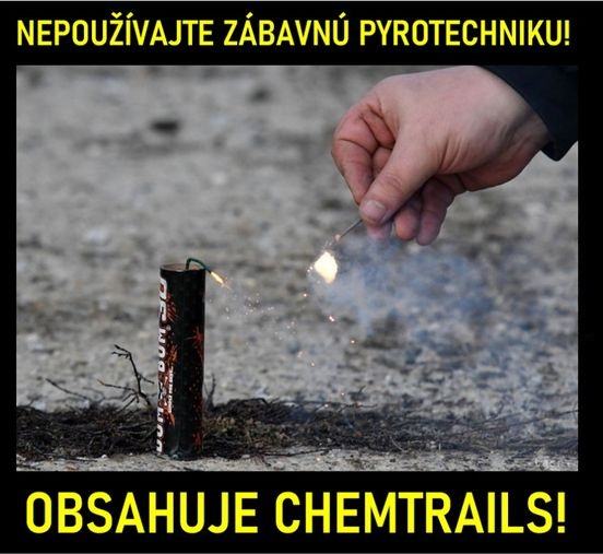 Obrázek pyrotechnika chemtrails